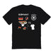 Germany National Soccer Team Impressions Artwork Black Youth Cotton T-Shirt