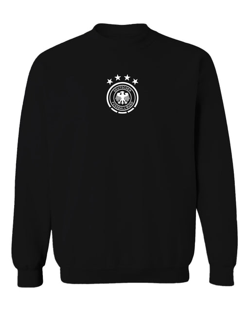 Germany National Soccer Team Womens Crewneck Pullover Sweatshirt Black