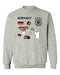 Germany National Soccer Team Womens Grey Cotton Crewneck Pullover Sweatshirt