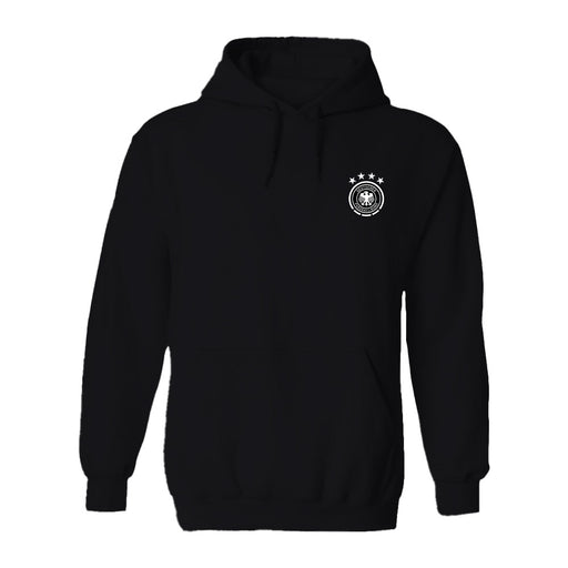 Germany National Soccer Team Impressions Artwork Women Black Cotton Fleece Long Sleeve Hoodie