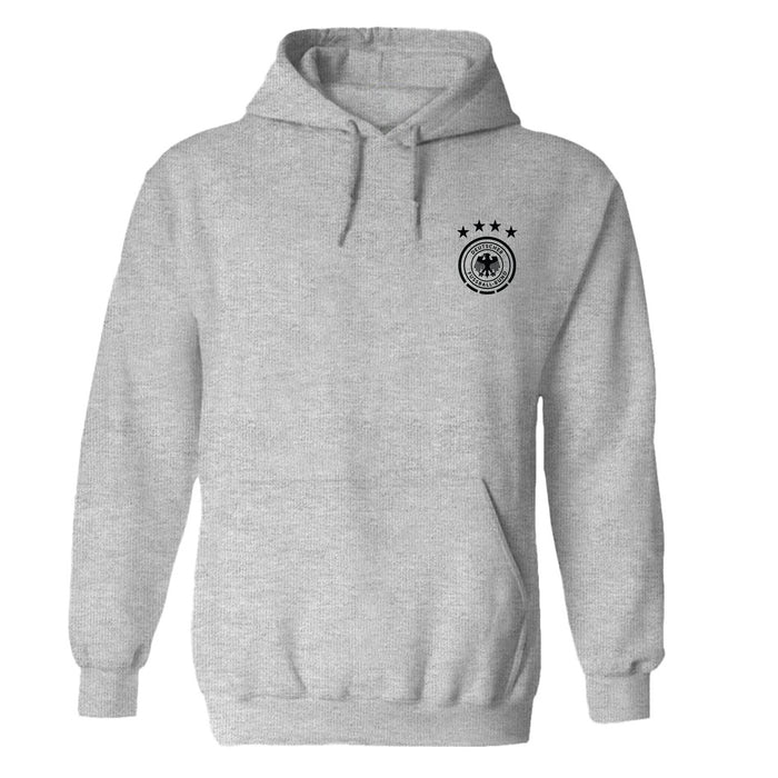 Germany National Soccer Team Impressions Artwork Women Black Cotton Fleece Long Sleeve Hoodie