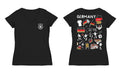 Germany National Soccer Team Women's V-neck Fitted Black Cotton T-Shirt - Vive La Fête - Online Apparel Store