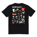 Germany National Soccer Team Impressions Artwork Womens Cotton Tshirt Black - Vive La Fête - Online Apparel Store