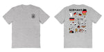 Germany National Soccer Team Impressions Artwork Womens Cotton Tshirt Grey - Vive La Fête - Online Apparel Store