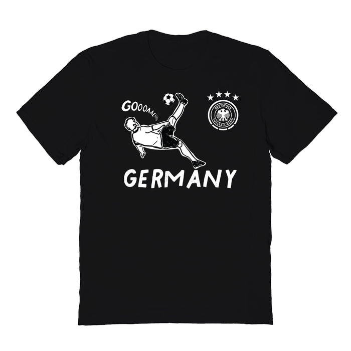 Germany National Soccer Team Womens Black Cotton Tshirt