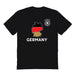 Germany National Soccer Team Womens Black Cotton Tshirt
