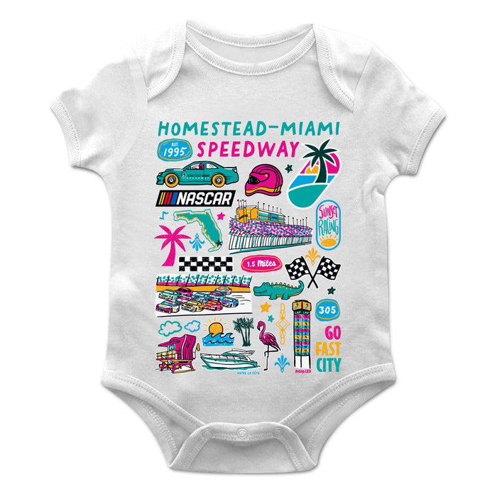 Homestead-Miami Speedway Cotton Short Sleeve Bodysuit