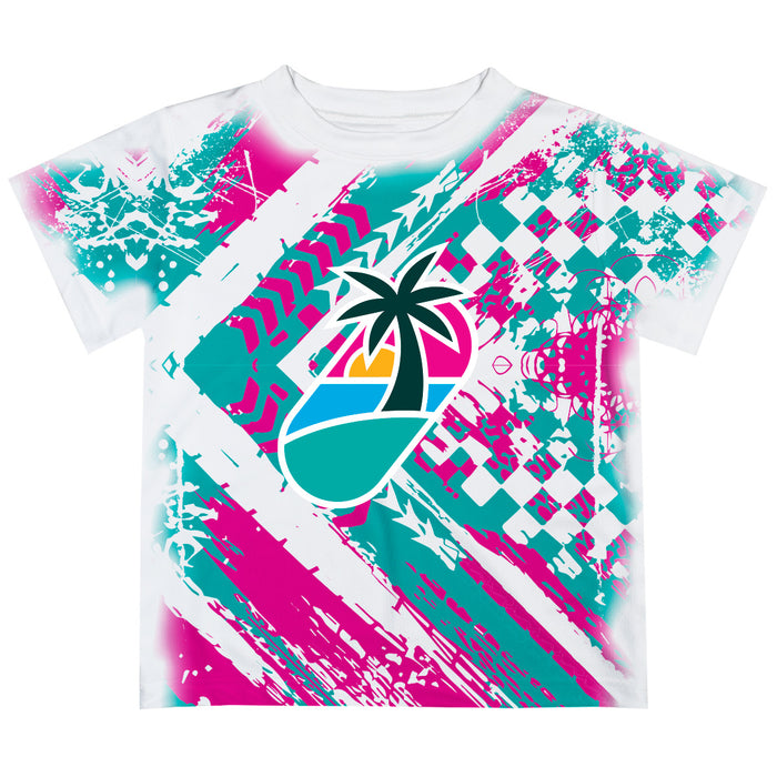 Homestead-Miami Speedway NASCAR Abstract Kids T-Shirt White