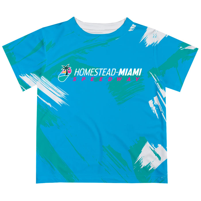 Homestead-Miami Speedway NASCAR Paint Brush T-Shirt Teal