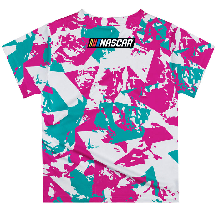 Homestead-Miami Speedway NASCAR Brush Print Short Sleeve Tee Pink