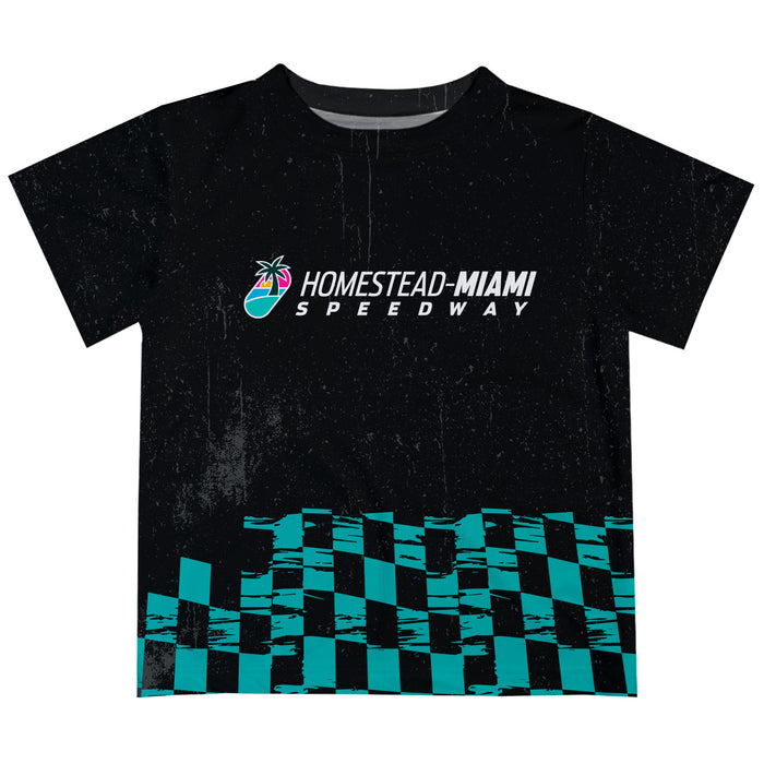 Homestead-Miami Speedway NASCAR Grunge Black and Seal Grid