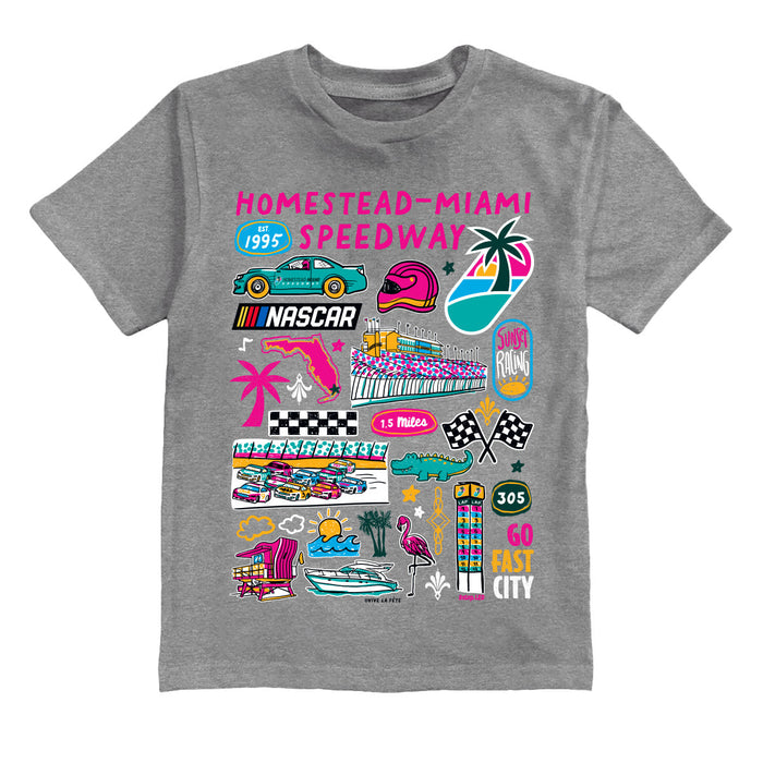 Homestead-Miami Speedway Impressions Artwork Youth Cotton T-Shirt