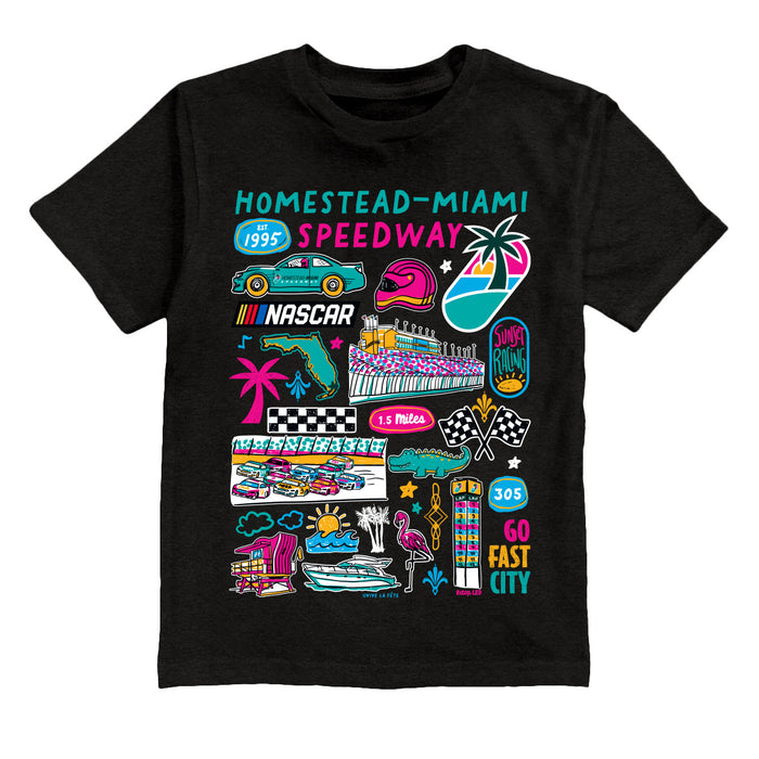 Homestead-Miami Speedway Impressions Artwork Youth Cotton T-Shirt