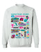 Homestead-Miami Speedway NASCAR Womens Cotton Crewneck Pullover Sweatshirt White