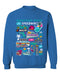 Homestead-Miami Speedway NASCAR Womens Cotton Crewneck Pullover Sweatshirt Royal