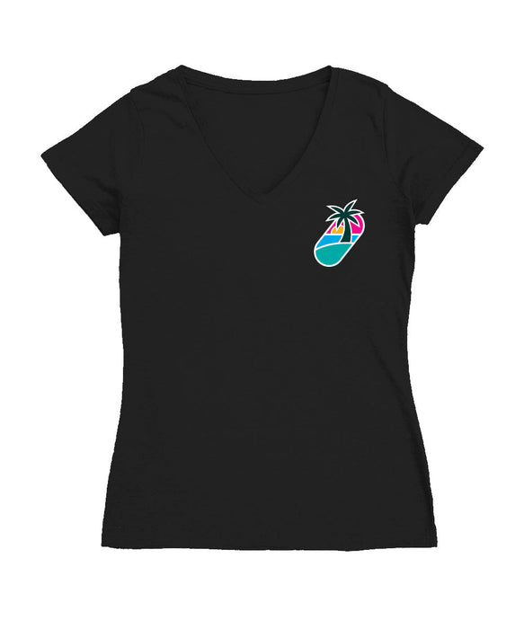 Homestead-Miami Speedway Women's V-neck Fitted Cotton T-Shirt