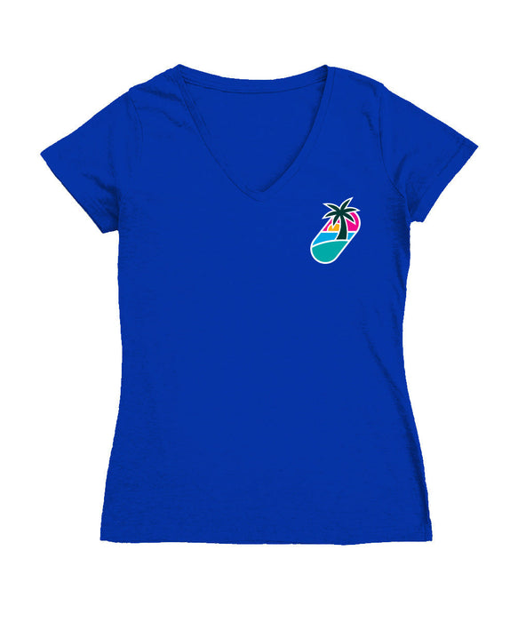 Homestead-Miami Speedway Women's V-neck Fitted Cotton T-Shirt