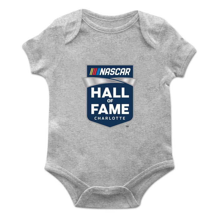 NASCAR Hall Of Fame Cotton Short Sleeve Bodysuit Heather Gray
