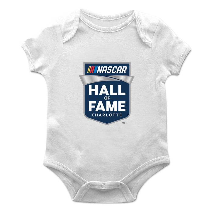 NASCAR Hall Of Fame Cotton Short Sleeve Bodysuit White
