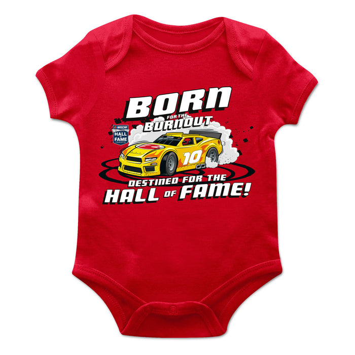 NASCAR Hall Of Fame Cotton Short Sleeve Bodysuit Red