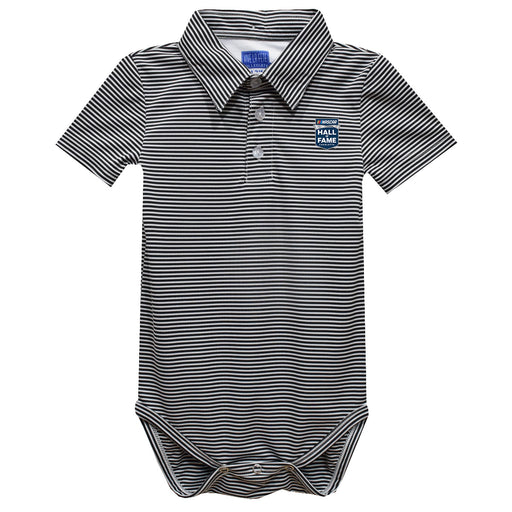 NASCAR Hall Of Fame Vive La Fete Polo Pencil Stripe Bodysuit - Black - Vive La Fête - Online Apparel Store
