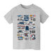 NASCAR Hall Of Fame Impressions Artwork Youth Cotton T-Shirt Gray - Vive La Fête - Online Apparel Store
