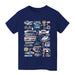 NASCAR Hall Of Fame Impressions Artwork Youth Cotton T-Shirt Navy - Vive La Fête - Online Apparel Store