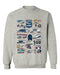 NASCAR Hall Of Fame Womens Cotton Crewneck Pullover Sweatshirt Gray - Vive La Fête - Online Apparel Store