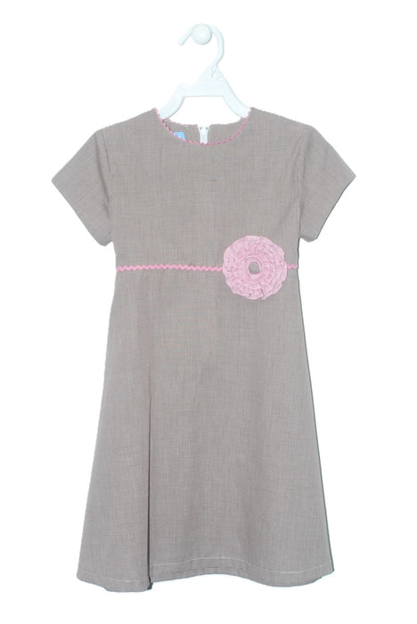 Brown Check Circle Dress