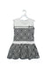 Sleeveless Black/White Cubic Print Sailor Dress - Vive La Fête - Online Apparel Store