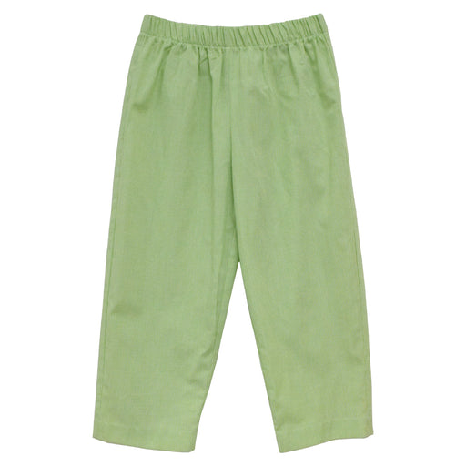 Lime Green Micro Check Boys Pull on Pants