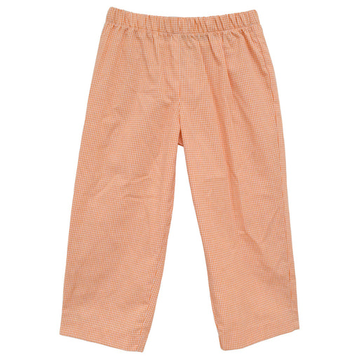 Orange Mini Check Boys Pull on Pants