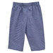 Navy Mini Check Boys Pull on Pants
