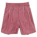 Red Medium Check Boys Short