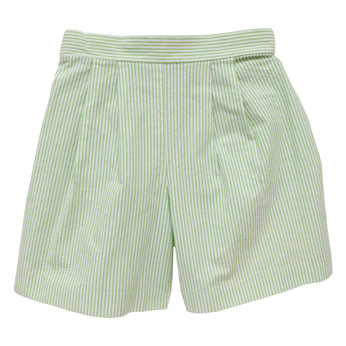 Lime Green Stripe Seersucker Boys Short