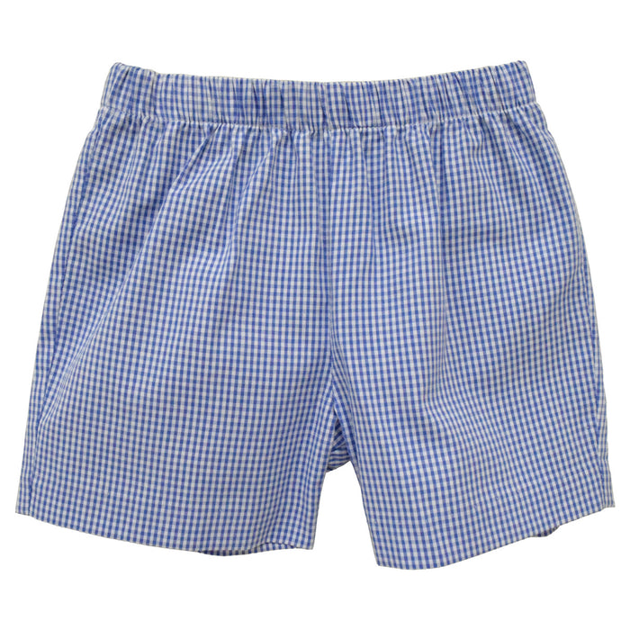 Royal Check Seersucker Boys Pull on Short