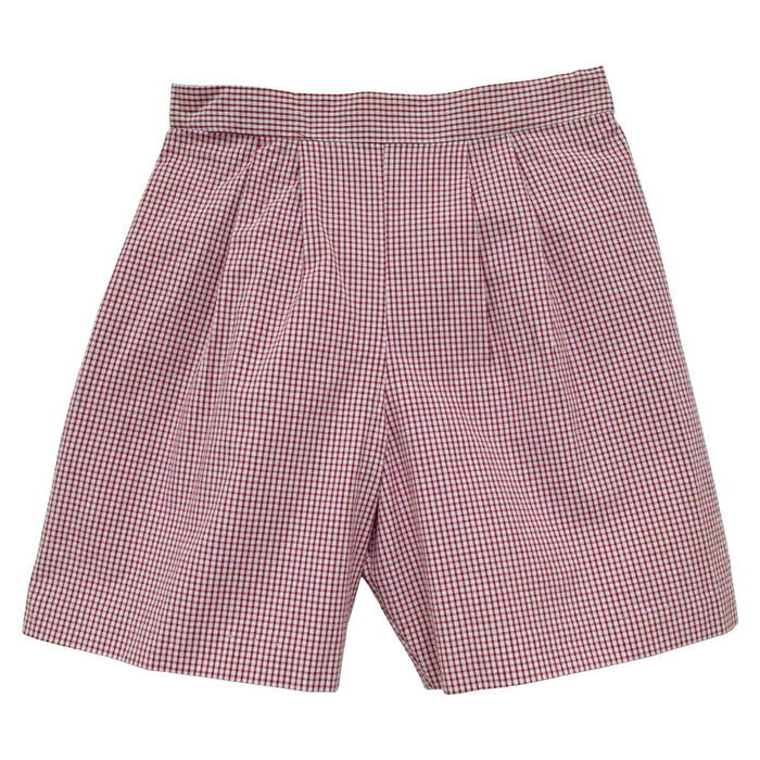 Red Check Seersucker Boys Short