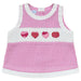 Hearts Smocked Pink Check Seersucker Girls Blouse
