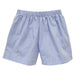 Light Blue Micro Check Boys Pull on Short