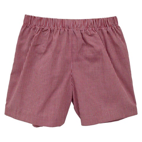 Red Gingham Check Boys Pull on Short