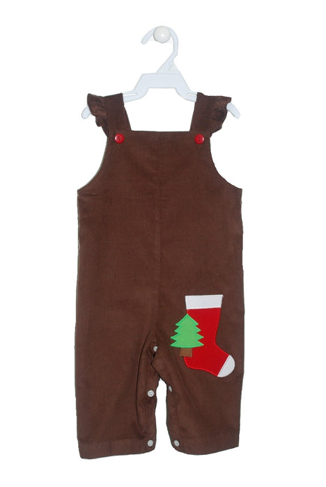Xmas Stocking Applique Girl's Overall - Vive La Fête - Online Apparel Store