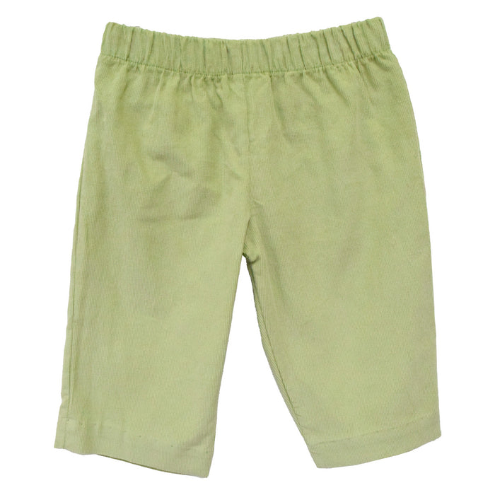Leaf Green Corduroy Boys Pull on Pants