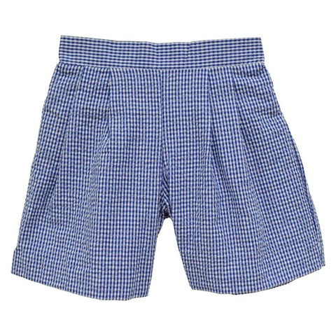 Royal Check Seersucker Boys Short