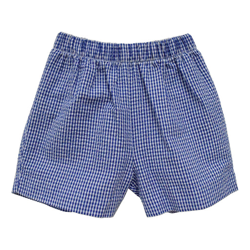 Royal Check Seersuccker Boys Pull on Short