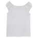 White Knit Girls Tee Shirt