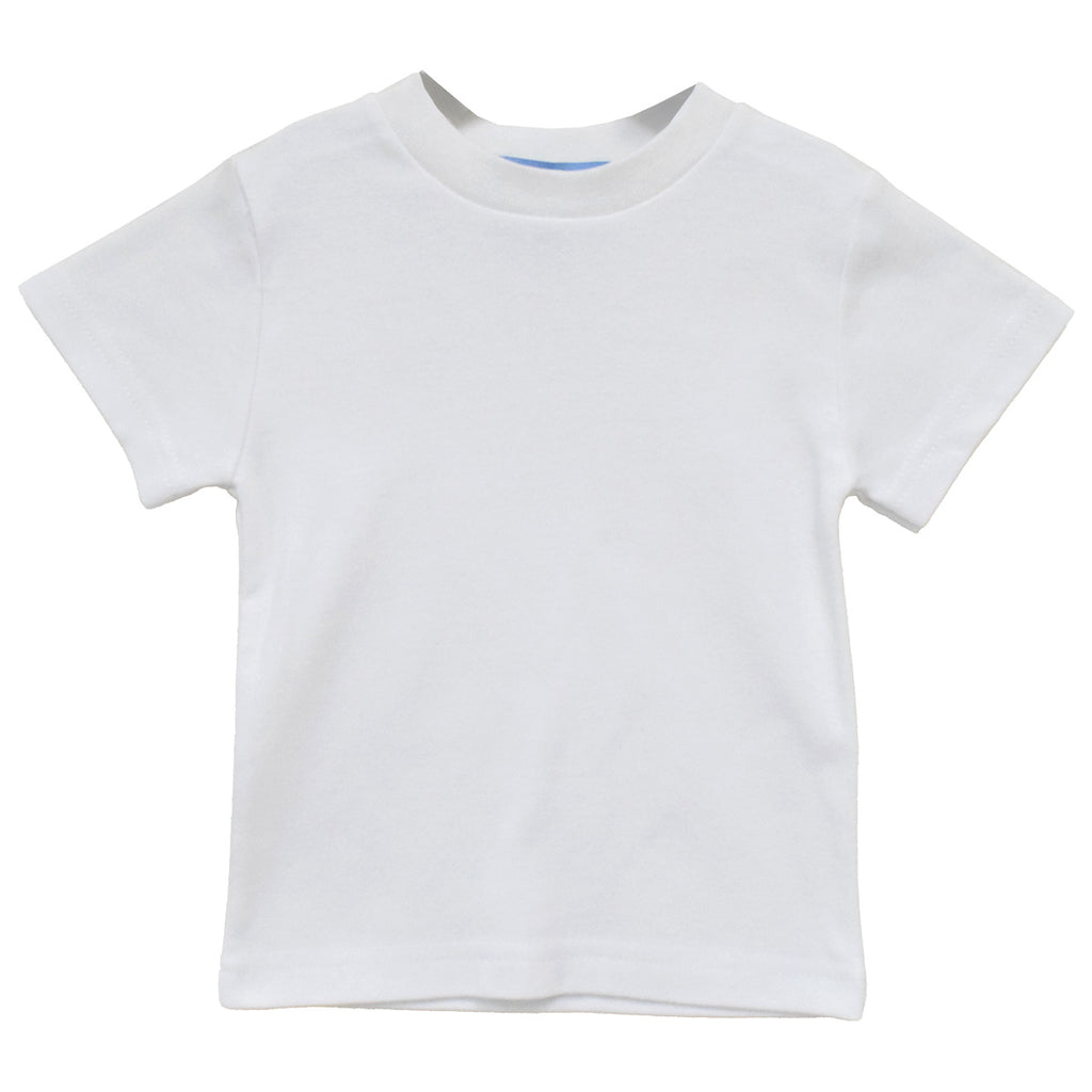 White Knit Boys Tee Shirt Short Sleeve — Vive La Fête - Online