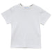 White Knit Boys Tee Shirt Short Sleeve