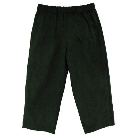Green Corduroy Boys Pull on Pants