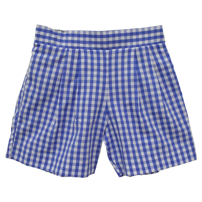 Royal Medium Check Boys Short