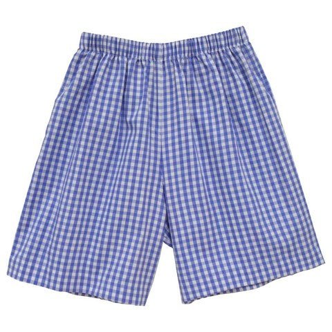 Royal Big Check Boys Pull on Short